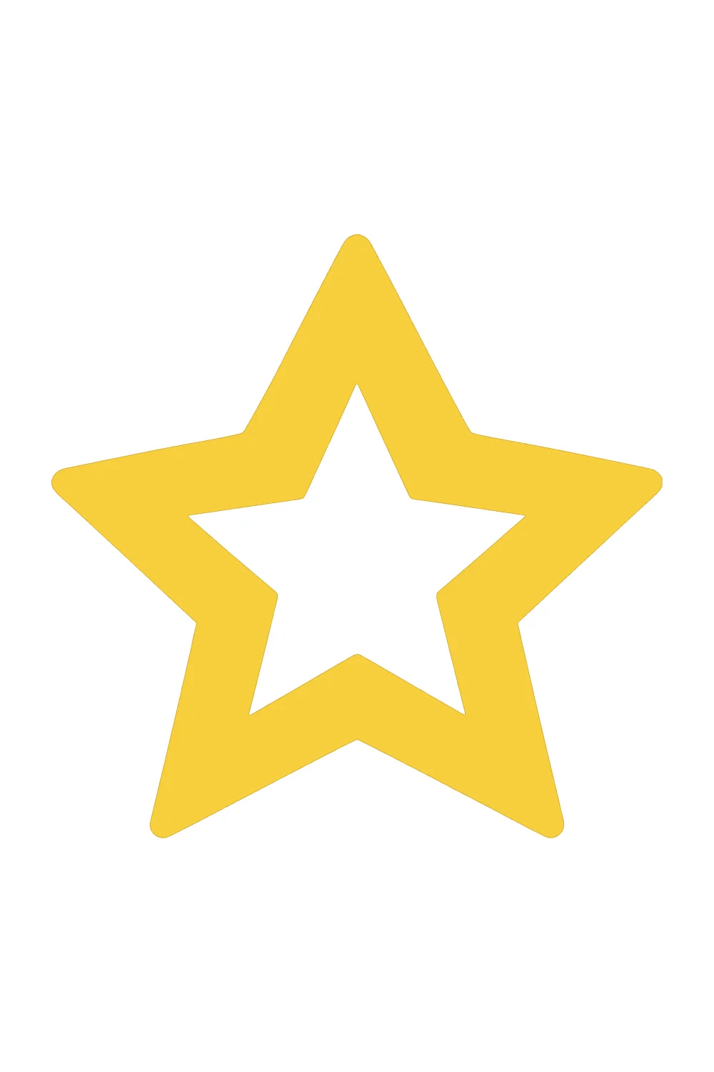 Christmas star layered SVG in gold base and yellow