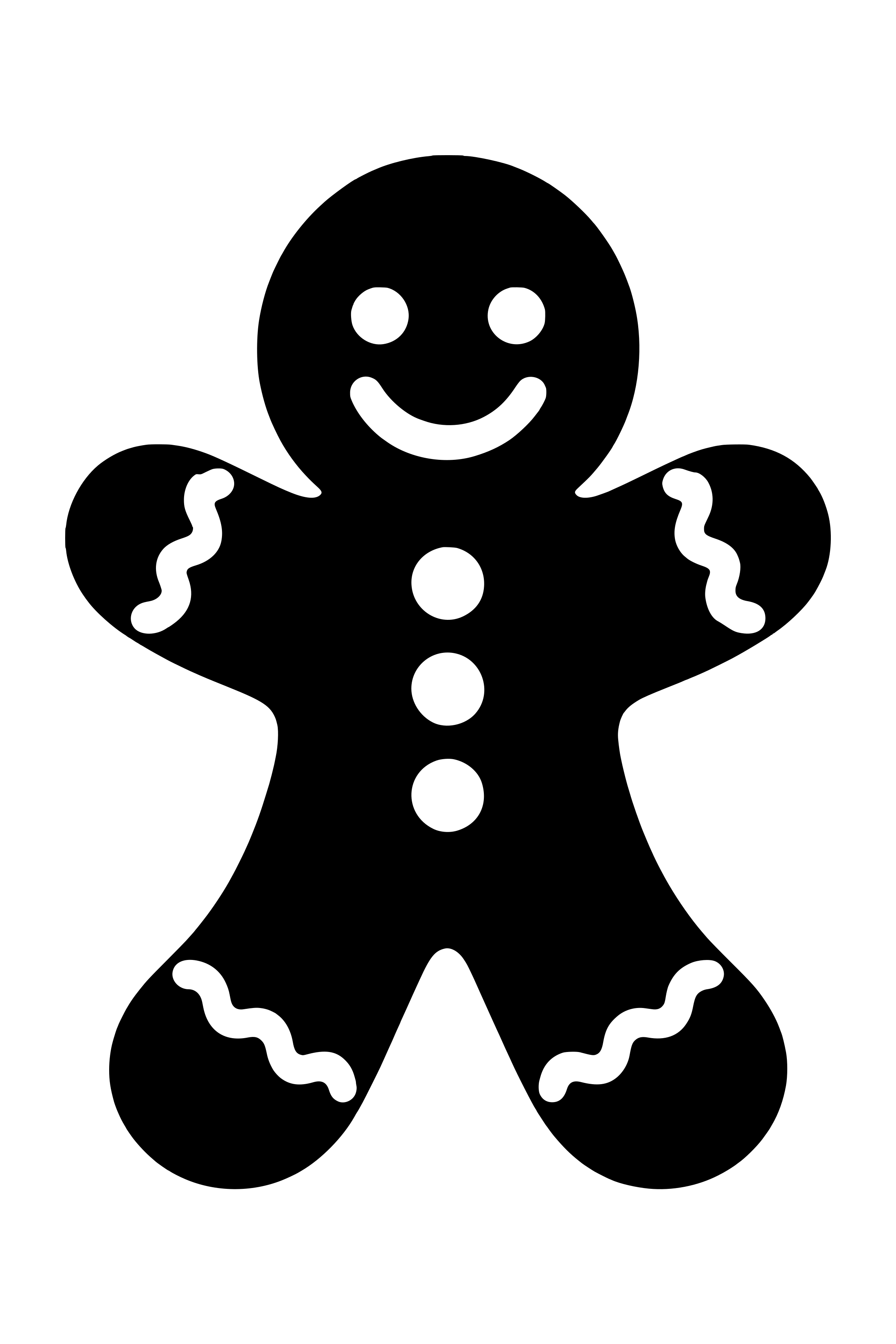 Gingerbread man SVG cut file with cut-out face, buttons and icing lines