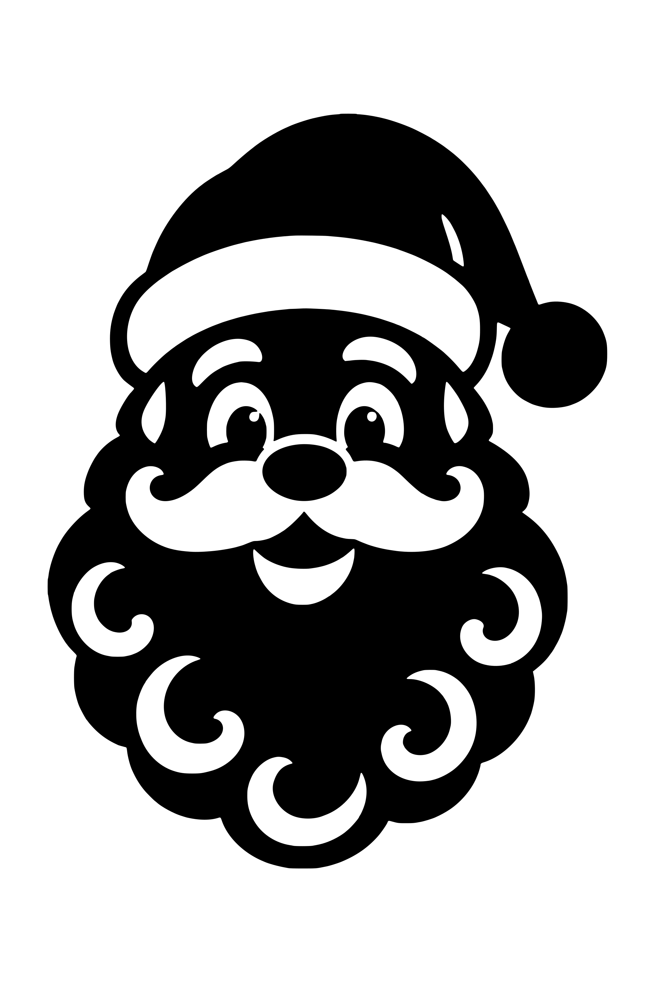 Santa face SVG cut file with a pompom hat and a curly beard