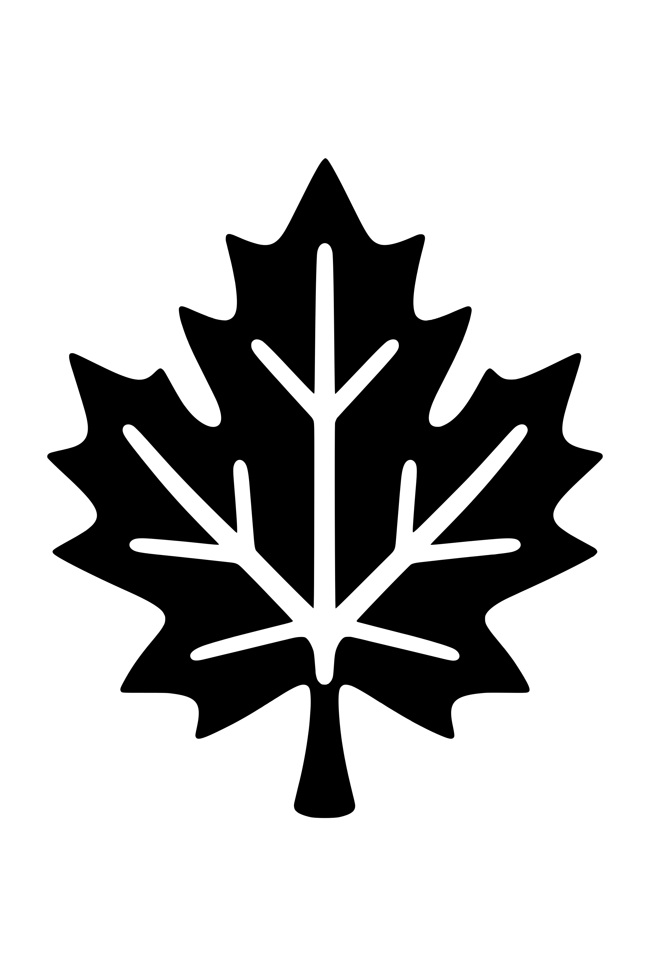 Maple leaf SVG cut file with cut-out veins