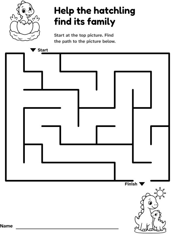 Hatchling to family maze